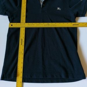 Burberry | Shirts | Burberry London Polo Shirt Black Medium Mens ...